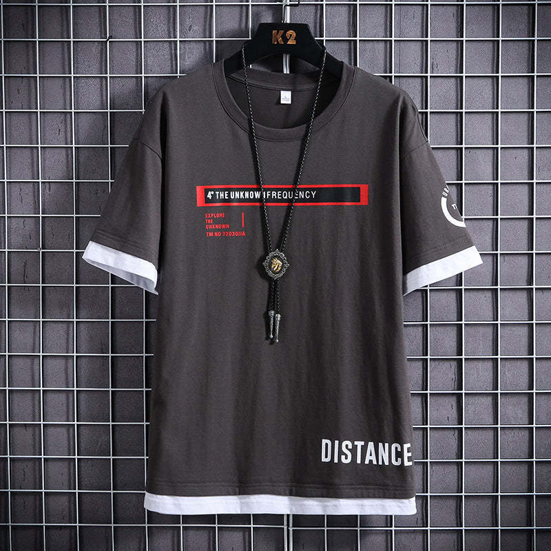 Fashion letter printed cotton short sleeve - WAlMYe #