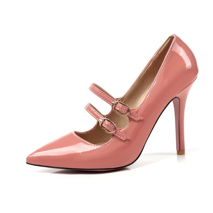 Patent-leather women's low-top shoes - WAlMYe #