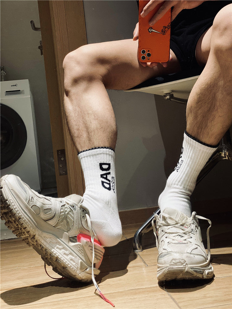 DAD letter personalized socks - WAlMYe #