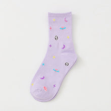 Load image into Gallery viewer, Planet Space Cartoon Women&#39;s Socks
