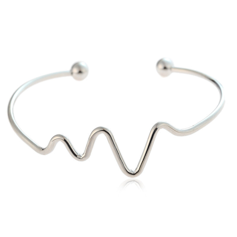 Lightning ECG exaggerated jewelry bracelet - WAlMYe #