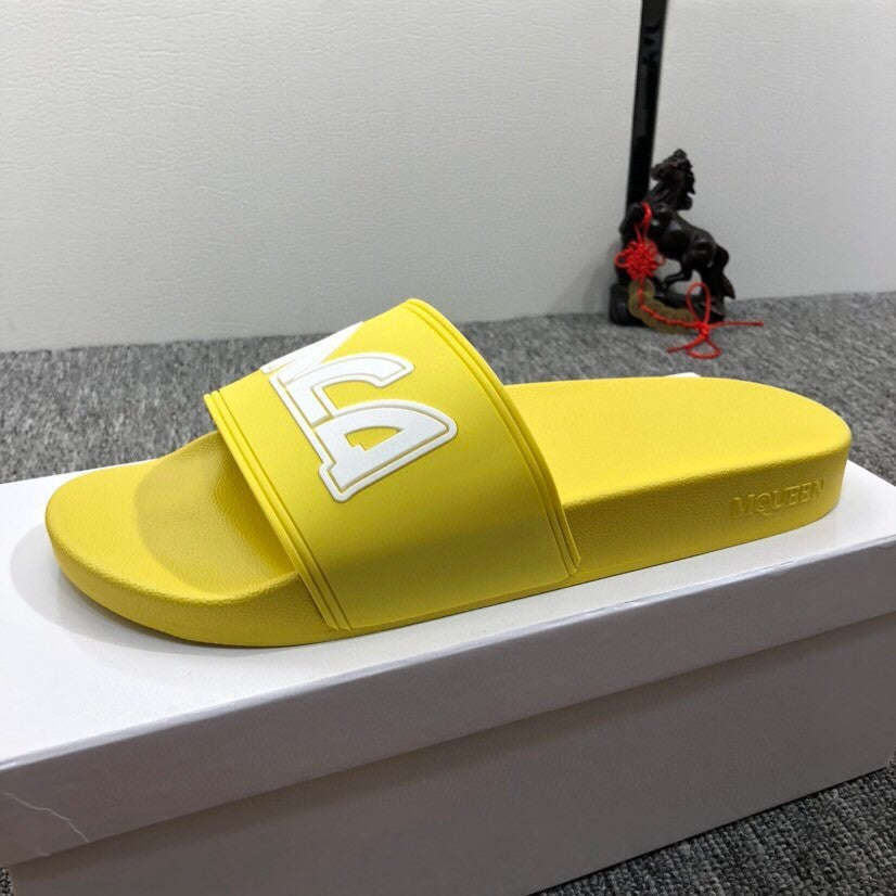 PVC Cartoon Black Cute Male Non-slip Slippers - WAlMYe #