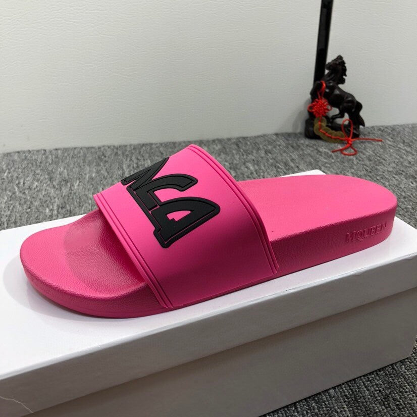 PVC Cartoon Black Cute Male Non-slip Slippers - WAlMYe #