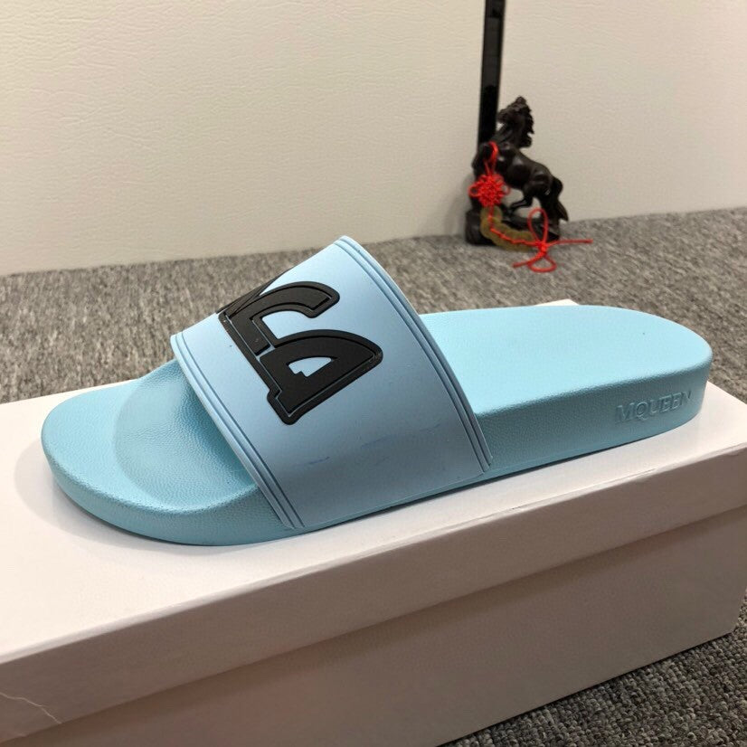 PVC Cartoon Black Cute Male Non-slip Slippers - WAlMYe #