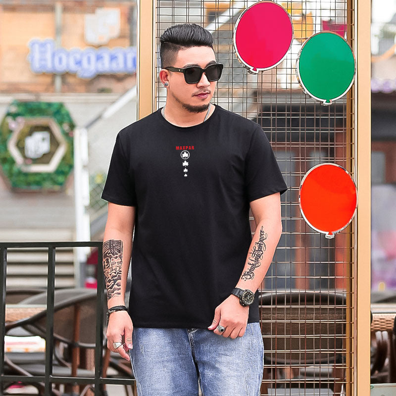 Summer Plus Size Men's Print Plus Size T Shirt - WAlMYe #
