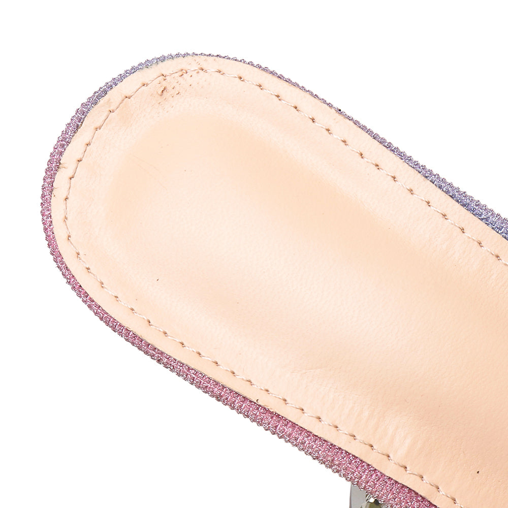 New Rhinestone Wine Glass and Rainbow Women's Shoes - WAlMYe #