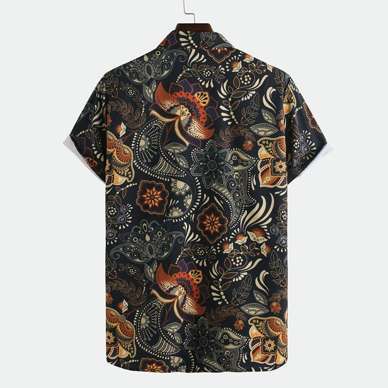 European And American National Style Printed Shirt - WAlMYe #