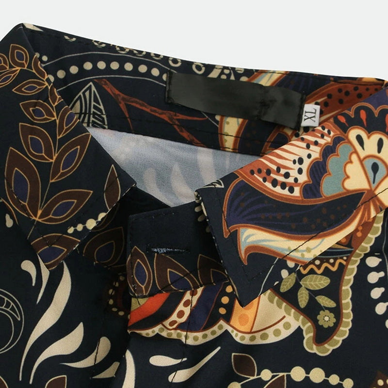 European And American National Style Printed Shirt - WAlMYe #