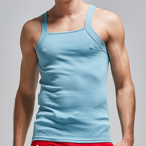 Pure Color Base Vest Sports Home Sweat-Absorbent Thread Cotton - WALMYE #