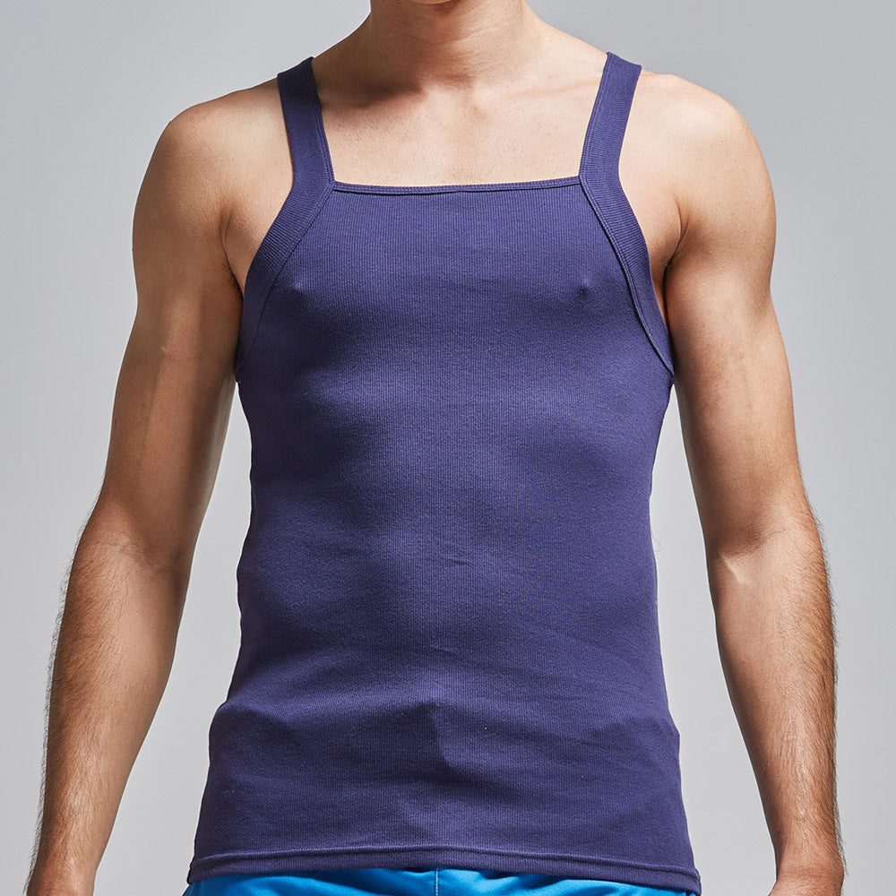 Pure Color Base Vest Sports Home Sweat-Absorbent Thread Cotton - WAlMYe #