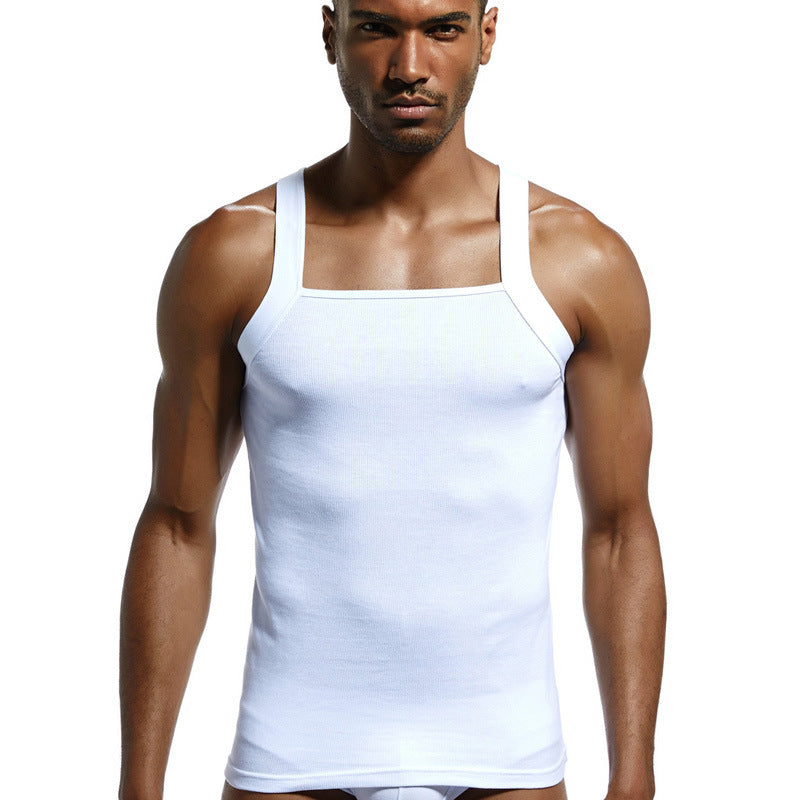 Pure Color Base Vest Sports Home Sweat-Absorbent Thread Cotton - WAlMYe #