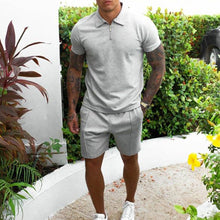 Load image into Gallery viewer, Two-piece Casual Short-sleeved Slim Men&#39;s Suit
