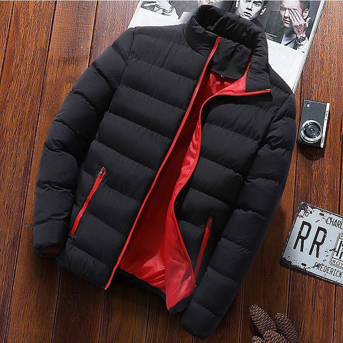comfortable jacket With Stand-Up Collar And Warm Cotton - WALMYE #