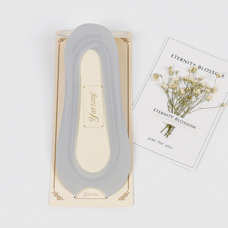 Ladies Ice Silk Shallow Mouth Seamless Boat Socks - WAlMYe #