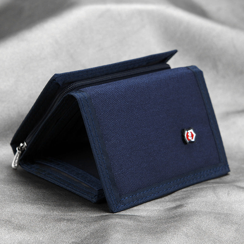 Canvas Men's Wallet Zipper Coin Purse Wallet - WAlMYe #