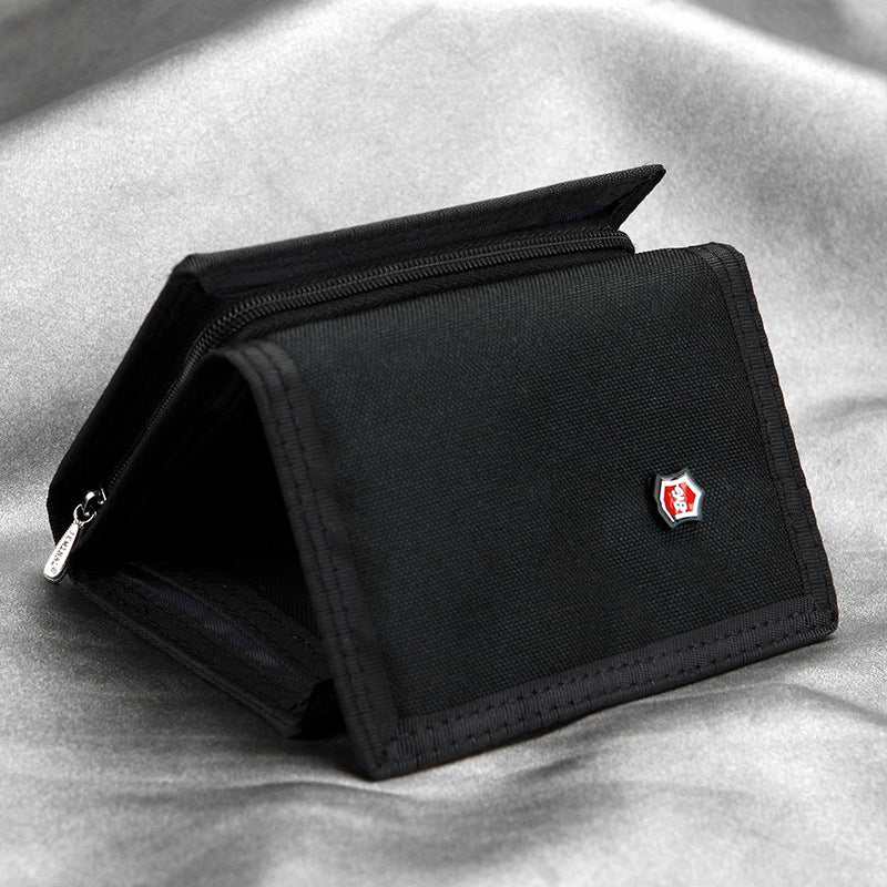 Canvas Men's Wallet Zipper Coin Purse Wallet - WAlMYe #