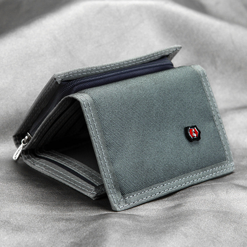 Canvas Men's Wallet Zipper Coin Purse Wallet - WAlMYe #