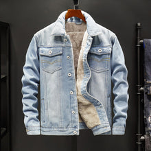 Load image into Gallery viewer, Denim Jacket Men Korean Gown Trend Denim Jacket Men&#39;s Top Clothes Casual Jacket
