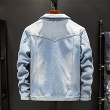 Load image into Gallery viewer, Denim Jacket Men Korean Gown Trend Denim Jacket Men&#39;s Top Clothes Casual Jacket
