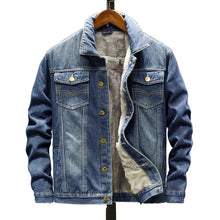 Load image into Gallery viewer, Denim Jacket Men Korean Gown Trend Denim Jacket Men&#39;s Top Clothes Casual Jacket
