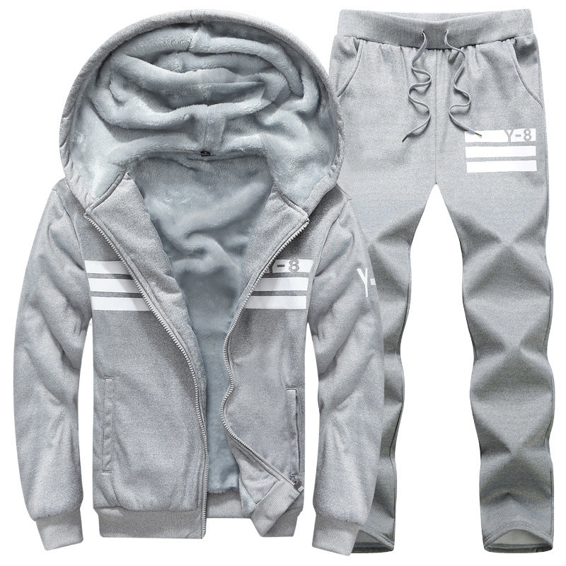 Men's Sports Suit Casual Men's Clothing Plus Velvet Padded Coat - WAlMYe #