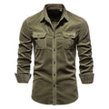 Shirts For Men Wear Shirt College Tops Longsleeve Blue - WAlMYe #