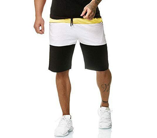 New Style Five Point Pants Men's Casual Color Matching Shorts - WAlMYe #