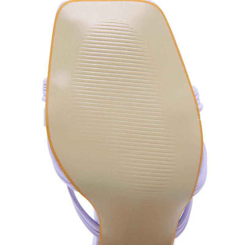 Beautiful Fashion Open Toe Sandals Transparent High Heels - WAlMYe #