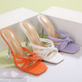 Beautiful Fashion Open Toe Sandals Transparent High Heels - WAlMYe #