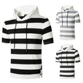 Men's T-shirt Gym Hooded Sports Short Sleeve T-shirt - WAlMYe #