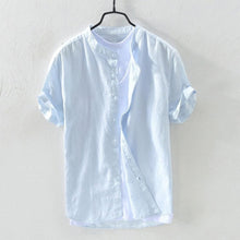Load image into Gallery viewer, Oversized Short-Sleeved Cotton Beach Shirt
