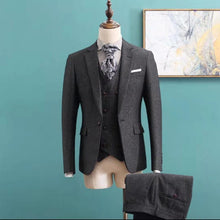 Load image into Gallery viewer, Three-Piece Suit Men&#39;s Business Formal Suit
