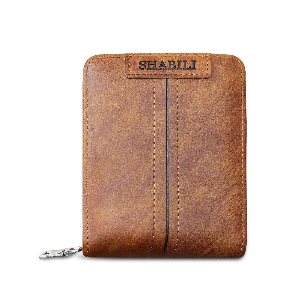 Fashion Men'S Short Wallet, Classic Hot Style, Horizontal Style, Large Capacity Zipper, Multi-Card Business Wallet - WAlMYe #
