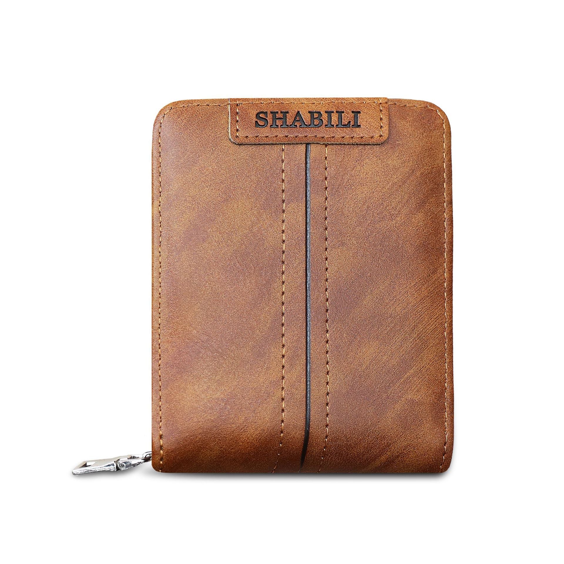 Fashion Men'S Short Wallet, Classic Hot Style, Horizontal Style, Large Capacity Zipper, Multi-Card Business Wallet - WAlMYe #