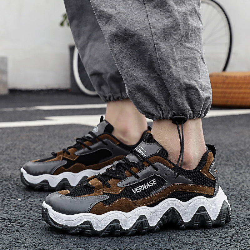 Couple Dad Casual Leather Sneakers - WAlMYe #
