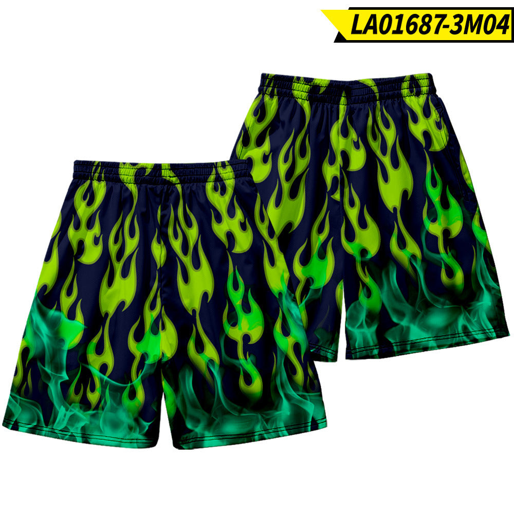 Trendy Pig Print Beach Pants Men'S Quick-Drying Non-Fitting Loose Shorts Tide Brand Casual Five-Point Pants - WAlMYe #