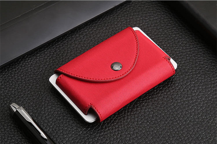 New European And American Crazy Horse Leather Male Card Holder Leather Retro Anti-Degaussing Theft Credit Card Package RFID Aluminum Alloy Credit Card Case - WAlMYe #
