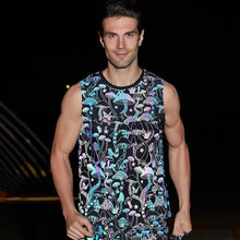 Load image into Gallery viewer, Foreign Trade Amazon Men&#39;s Muscle Vest Reflective Sports Running Fitness Sleeveless Top One Drop Shipping

