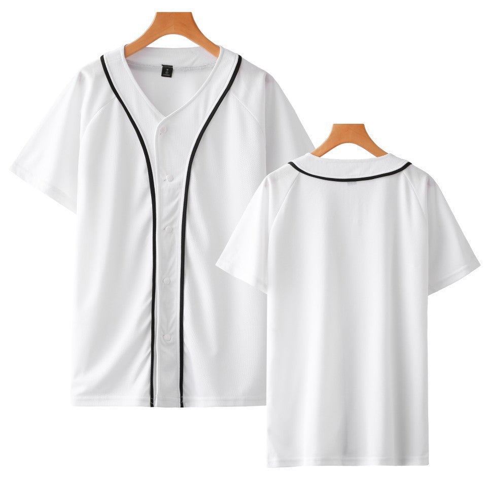 Pure Color Blank Baseball Uniform Summer Sports Thin Baseball Uniform - WAlMYe #