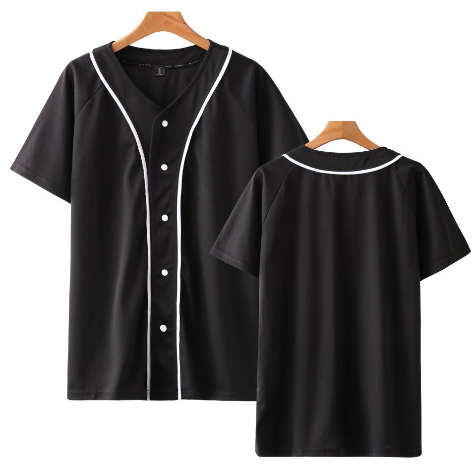 Pure Color Blank Baseball Uniform Summer Sports Thin Baseball Uniform - WAlMYe #