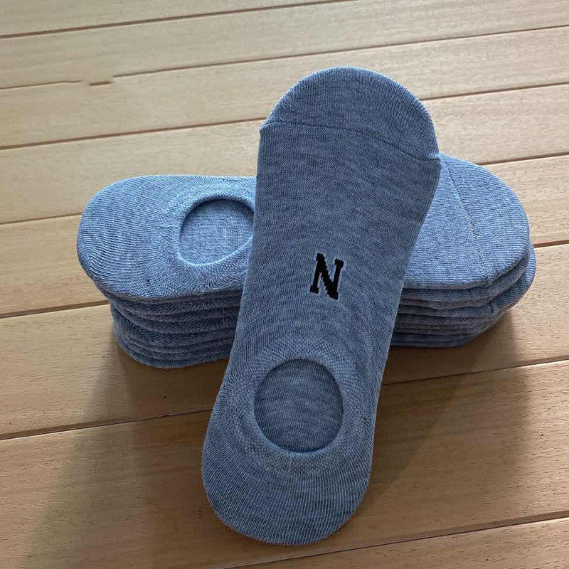 Socks Men And Women Solid Color Boat Socks Spring Invisible Socks Socks Socks Net Red Men'S Socks - WAlMYe #