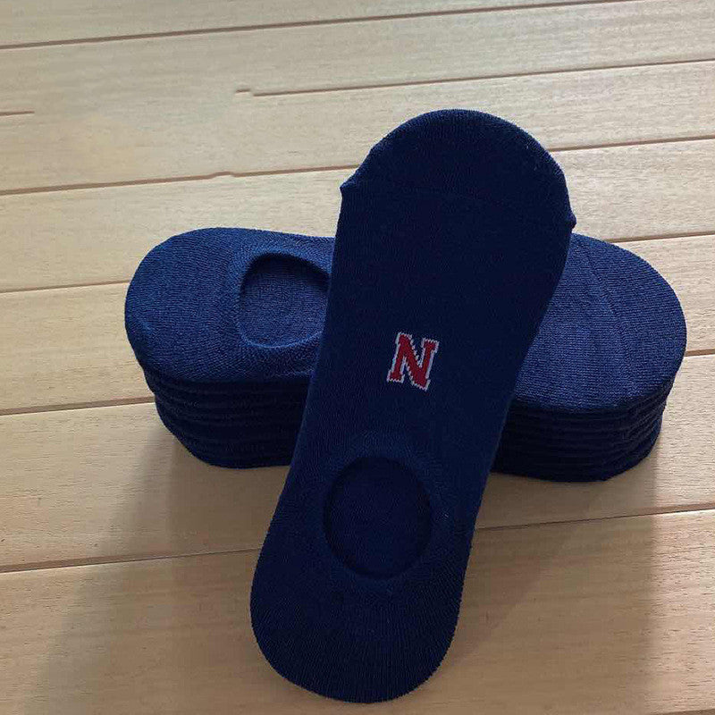 Socks Men And Women Solid Color Boat Socks Spring Invisible Socks Socks Socks Net Red Men'S Socks - WAlMYe #