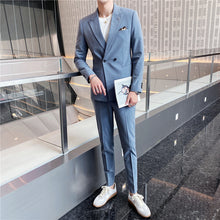 Load image into Gallery viewer, Korean Style Self-cultivation Trend Handsome Groom Wedding Suit Men&#39;s Business Jacket Top
