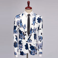 Load image into Gallery viewer, European And American Style Large Size Men&#39;s Printed Suit Jacket Korean Casual Cross-Border Amazon Jacket Spring And Autumn Models With A Buckle
