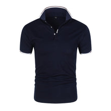 Load image into Gallery viewer, Men&#39;s POLO Shirt Short Sleeve T-Shirt Lapel Solid Color
