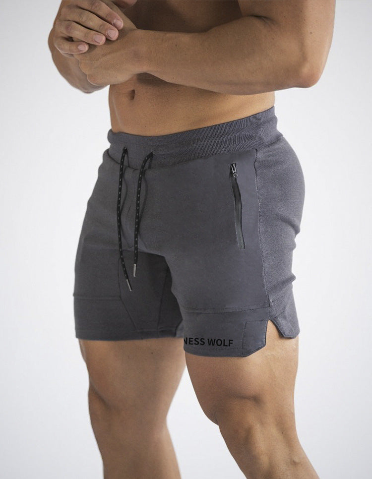 Tight-fitting Lace-pocket Sports Shorts - WAlMYe #