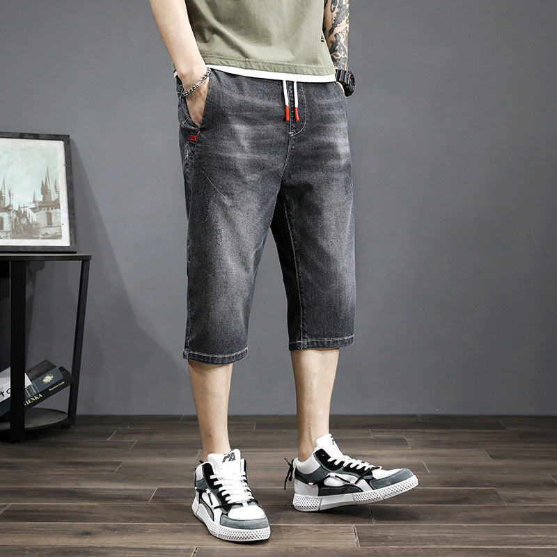 Thin Cropped Jeans Men'S Harlan Korean Style Trendy Large Size Loose - WAlMYe #