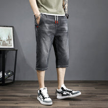 Load image into Gallery viewer, Thin Cropped Jeans Men&#39;S Harlan Korean Style Trendy Large Size Loose
