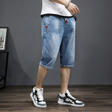Thin Cropped Jeans Men'S Harlan Korean Style Trendy Large Size Loose - WAlMYe #