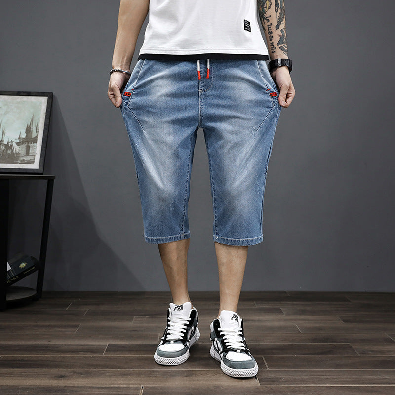 Thin Cropped Jeans Men'S Harlan Korean Style Trendy Large Size Loose - WAlMYe #